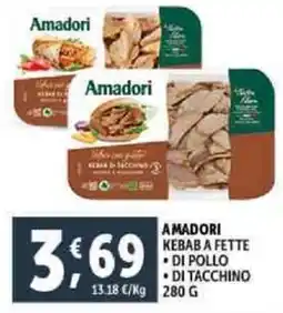 Deco Supermercati Amadori kebab a fette offerta