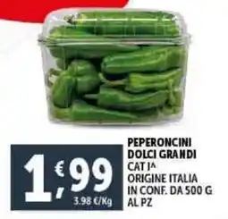 Deco Supermercati Peperoncini dolci grandi offerta