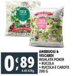 Deco Supermercati Ambruosi & viscardi insalata poker offerta