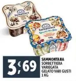 Deco Supermercati Sammontana sorbettiera variegata gelato vari gusti offerta