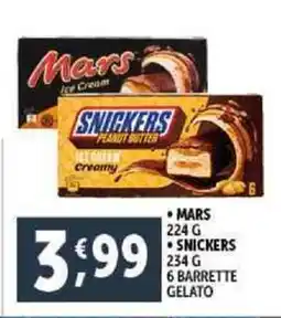 Deco Supermercati Mars-snickers 6 barrette gelato offerta