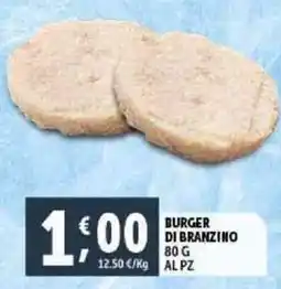Deco Supermercati Burger di branzino offerta