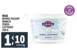 Deco Supermercati Fage befree yogurt bianco senza lattosio offerta