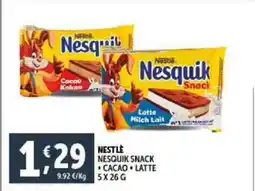Deco Supermercati Nestle nesquik snack offerta