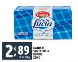 Deco Supermercati Galbani santa lucia burro offerta