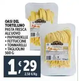 Deco Supermercati Oasi del tortellino pasta fresca all'uovo offerta