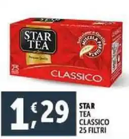 Deco Supermercati Star tea classico 25 filtri offerta