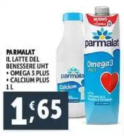 Deco Supermercati Parmalat il latte del benessere UHT offerta
