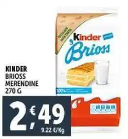 Deco Supermercati Kinder brioss merendine offerta