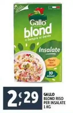 Deco Supermercati Gallo blond riso per insalate offerta