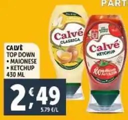 Deco Supermercati Calve top down maionese ketchup offerta
