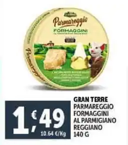 Deco Supermercati Gran terre parmareggio formaggini al parmigiano reggiano offerta
