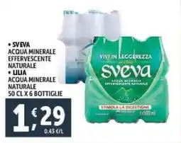 Deco Supermercati Sveva acqua minerale effervescente naturale offerta