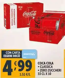 Deco Supermercati COCA COLA classica zero zuccheri offerta