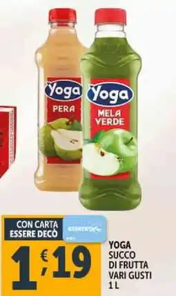 Deco Supermercati Yoga succo di frutta vari gusti offerta