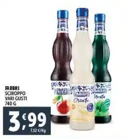 Deco Supermercati Fabbri sciroppo vari gusti offerta