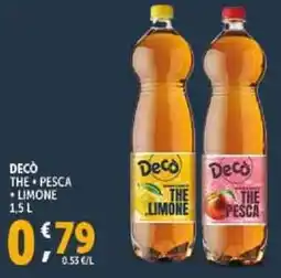 Deco Supermercati Decò the pesca limone offerta