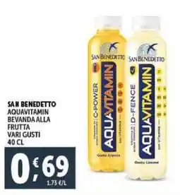 Deco Supermercati San benedetto aquavitamin bevanda alla frutta vari gusti offerta