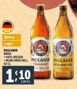 Deco Supermercati PAULANER Birra offerta
