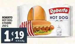 Deco Supermercati Roberto hot dog 4 panini offerta