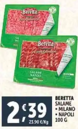 Deco Supermercati Beretta salame milano -napoli offerta