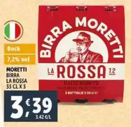 Deco Supermercati Moretti birra la rossa offerta
