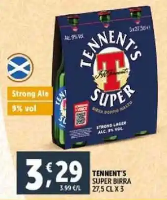 Deco Supermercati Tennent's super birra offerta
