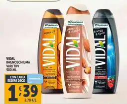 Deco Supermercati Vidal bagnoschiuma vari tipi offerta
