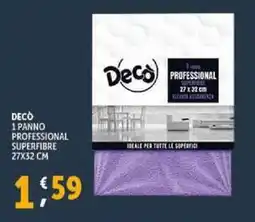 Deco Supermercati Decò 1 panno professional superfibre 27x32 cm offerta