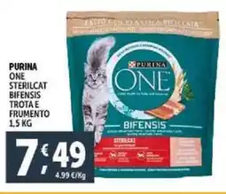 Deco Supermercati Purina one sterilcat bifensis trota e frumento offerta
