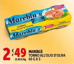 Deco Supermercati Mareblù tonno all'olio d'oliva offerta