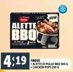 Deco Supermercati Findus alette di pollo bbq - chicken pops offerta