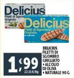 Deco Supermercati Delicius filetti di sgombro grigliato offerta