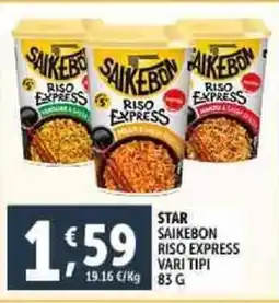 Deco Supermercati Star saikebon riso express vari tipi offerta