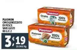 Deco Supermercati Plasmon omogeneizzato di pesce vari gusti offerta