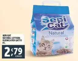 Deco Supermercati Sepi cat natural lettiera igienica per gatto offerta
