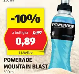 ALDI Powerade mountain blast offerta
