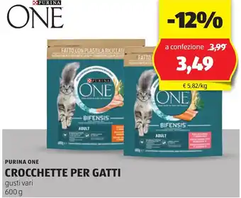 ALDI Purina one crocchette per gatti offerta