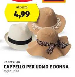 ALDI UP 2 FASHION Cappello per uomo e donna offerta