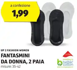 ALDI UP 2 FASHION WOMEN Fantasmini da donna, 2 paia offerta