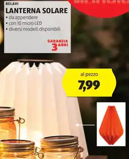ALDI BELAVI Lanterna solare offerta