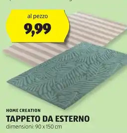 ALDI HOME CREATION Tappeto da esterno offerta