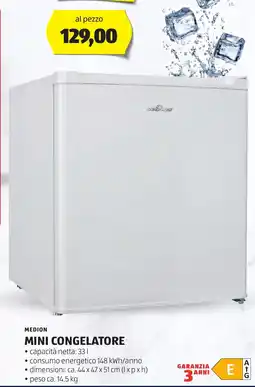 ALDI MEDION Mini congelatore offerta