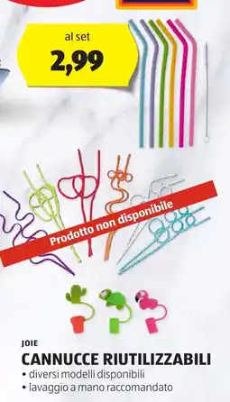 ALDI JOIE Cannucce riutilizzabili offerta