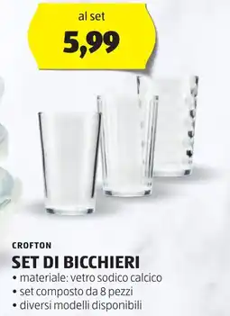 ALDI CROFTON Set di bicchieri offerta