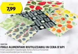 ALDI CROFTON Fogli alimentari riutilizzabili in cera d'api offerta