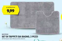 ALDI NOVITESSE Set di tappeti da bagno, 2 pezzi offerta