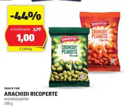 ALDI SNACK FUN Arachidi ricoperte offerta