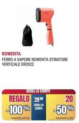 Trony ROWENTA FERRO A VAPORE ROWENTA STIRATORE VERTICALE DR2022 offerta