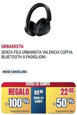 Trony URBANISTA SENZA FILO URBANISTA VALENCIA CUFFIA BLUETOOTH A PADIGLIONI offerta